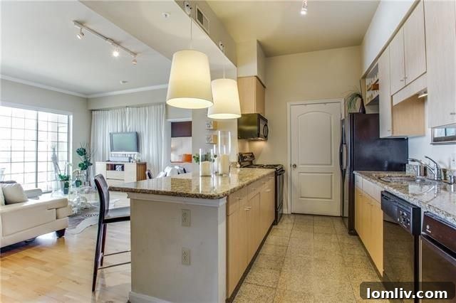 Contemporary Kitchen with Stainless Steel Appliances