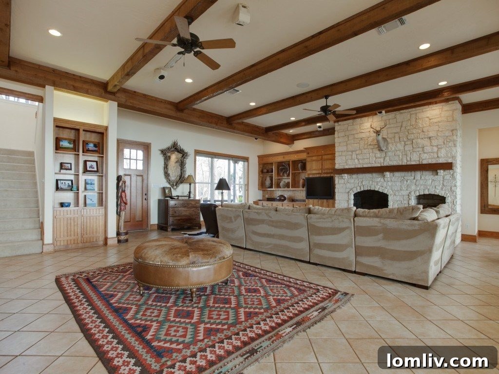 Spacious Family Room with Lake Views at 16 Island Drive, Mabank
