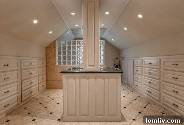 Spacious walk-in closet in the master suite with ample storage solutions