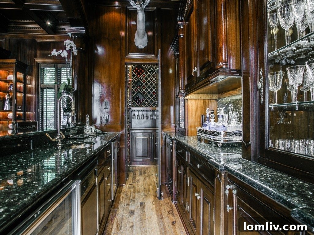 Sophisticated Home Bar Area