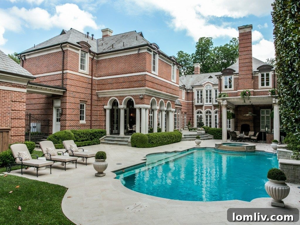 Highland Park Luxury Home Pool Area