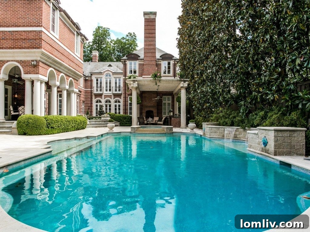 Sparkling Swimming Pool Area