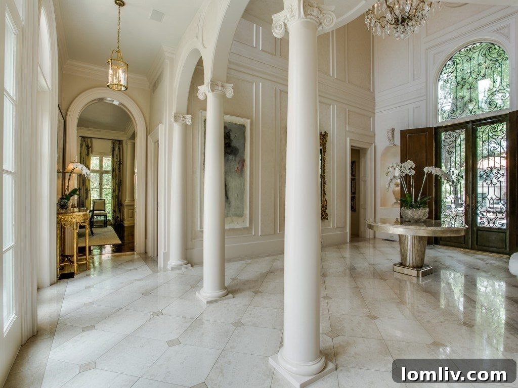 Stunning Foyer with Architectural Details