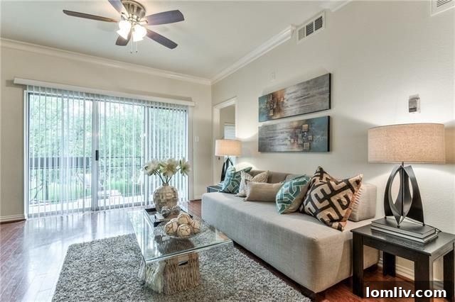 Spacious dining area with polished hardwood floors, perfect for entertaining