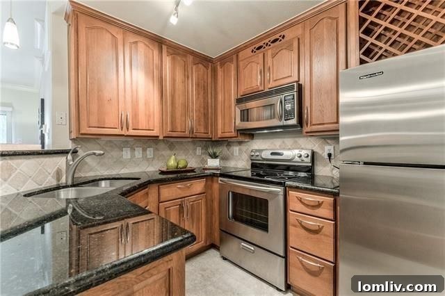 Convenient attached two-car garage offering security and direct access to the unit