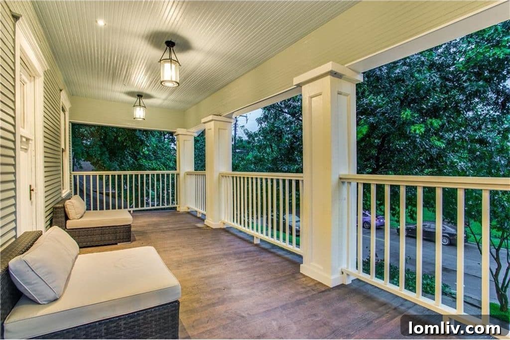 Worth Street Balcony View | Dallas Historic Home Renovation