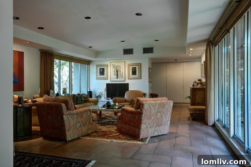Modern Interior with High Ceilings and Abundant Natural Light