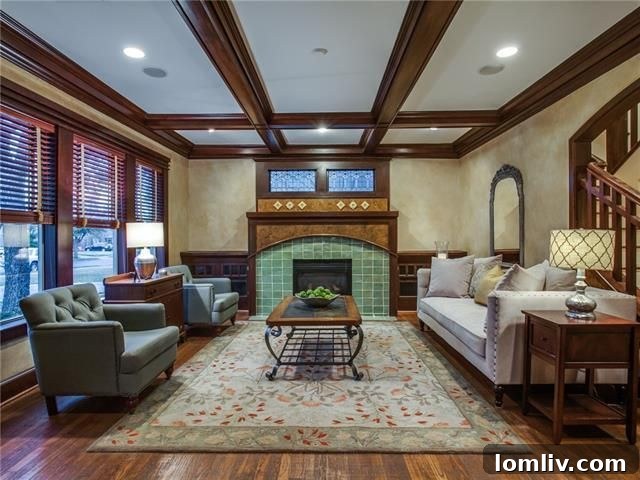5824 Marquita Ave, Lower Greenville - Living Room Fireplace