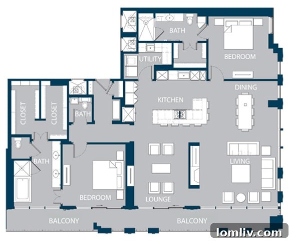 The Jordan Uptown Penthouse Interior