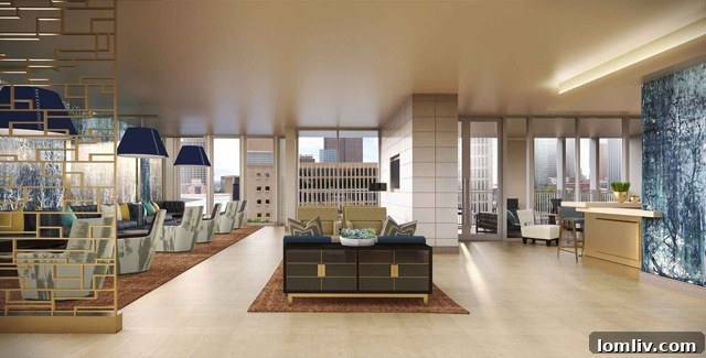 The Jordan Uptown 7th Floor Resident Lounge
