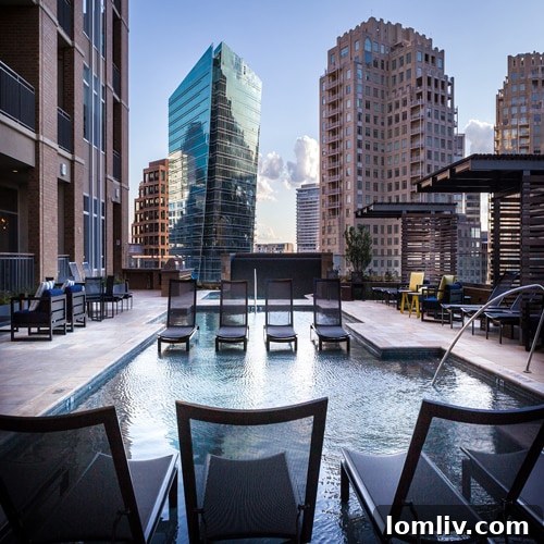 The Jordan Uptown Pool with City Views