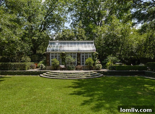 Secluded Garden Area with Sculptures