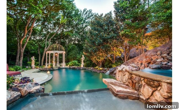 Custom treehouse with AC in the backyard of a Frisco luxury home