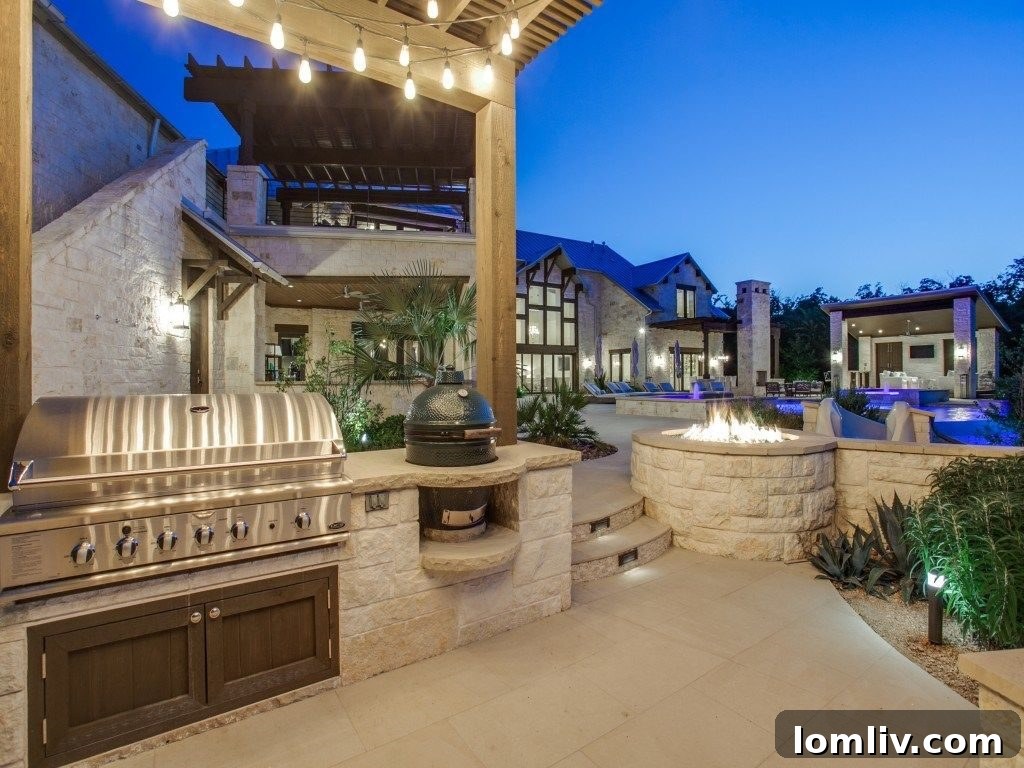 Westlake Texas Transitional home with outdoor patio and pool