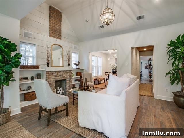 Modern Farmhouse Living Room Dallas