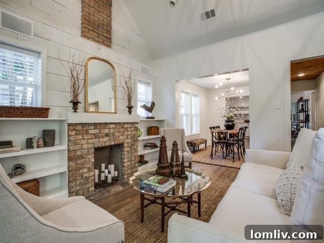 Shiplap Walls Living Room