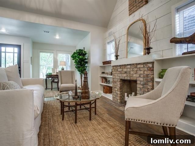 Vaulted Ceiling Living Room
