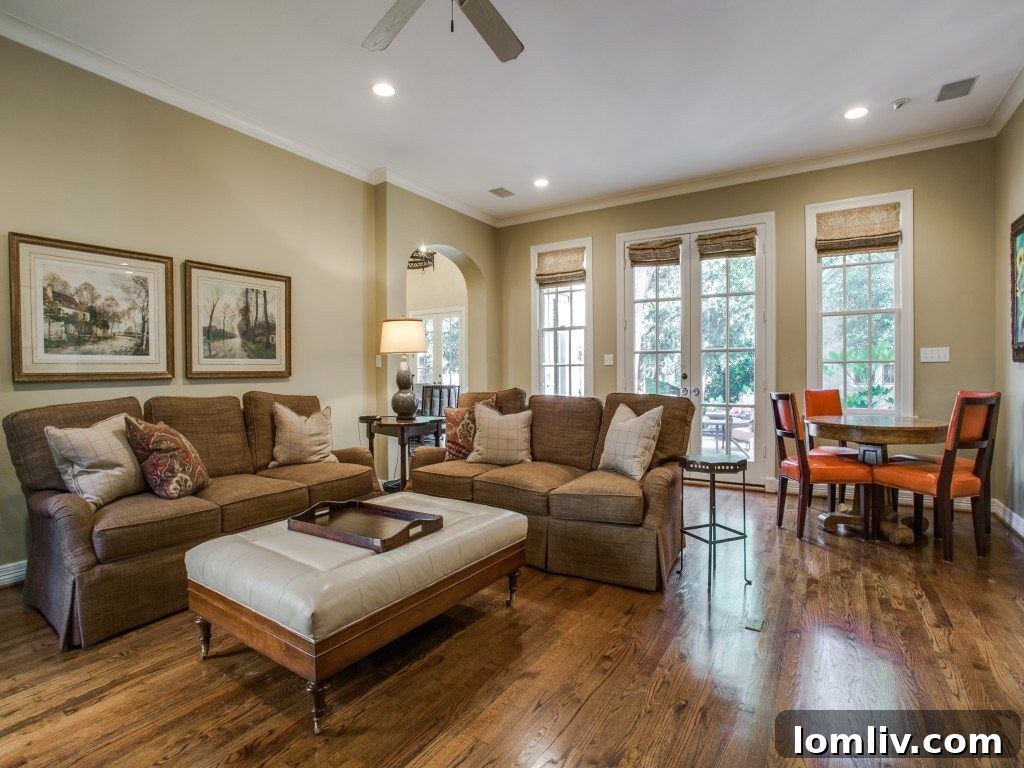 Inviting Family Room with Dual Views