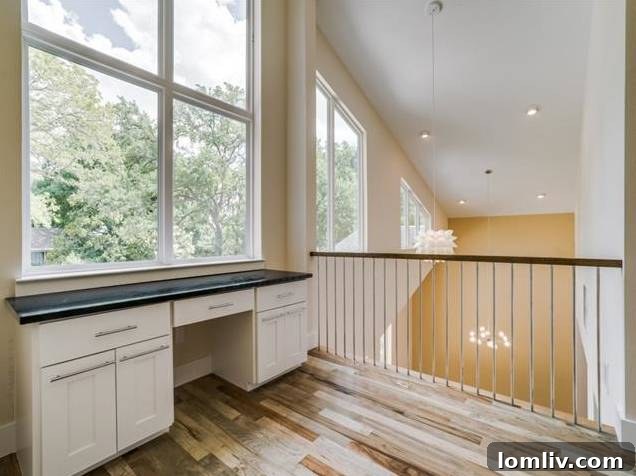Built-in Desk with Scenic Views
