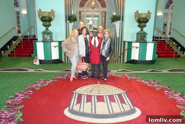 Juli and Bobby Harrison, Doris and Jack Jacobs, along with a long-serving Greenbrier employee, highlighting the personal connections forged at the resort.