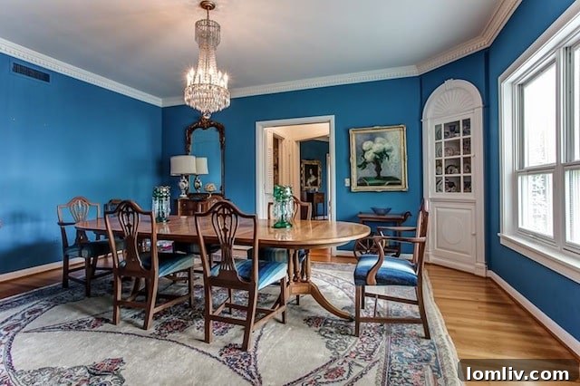 Adam-Style Bookcases in Living Room
