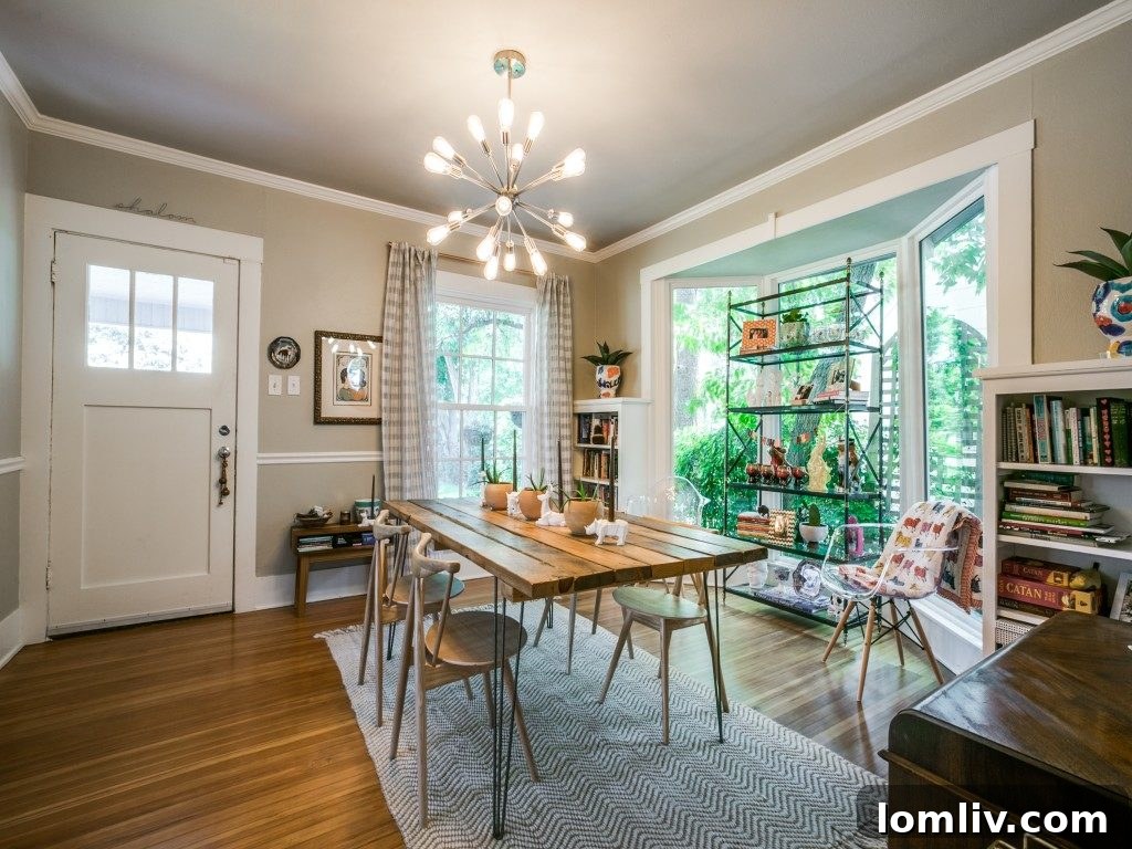 Cozy and inviting living room space with unique decor