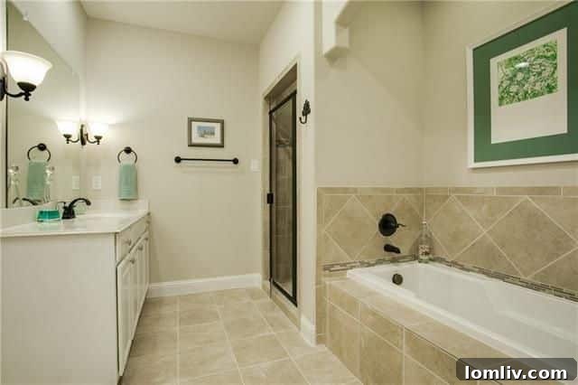 5300 Sutton Master Bath - Luxurious Five-Piece Master Bathroom