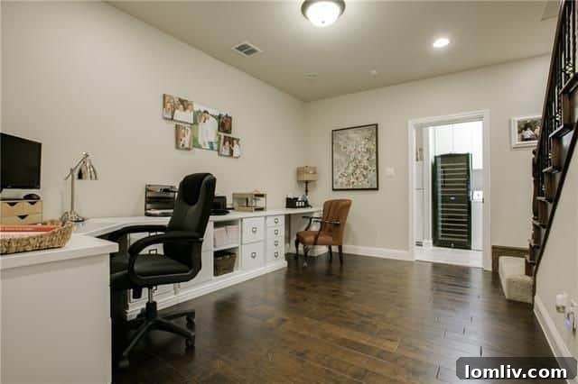 5300 Sutton Office Area - Dedicated Workspace with Built-ins
