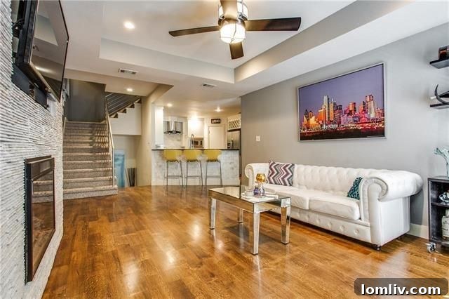 Stunning Uptown Dallas Townhome Exterior with Modern Design