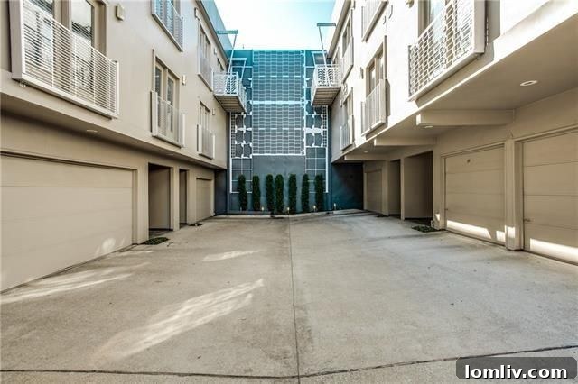 Modern Townhome Exterior and Welcoming Entrance