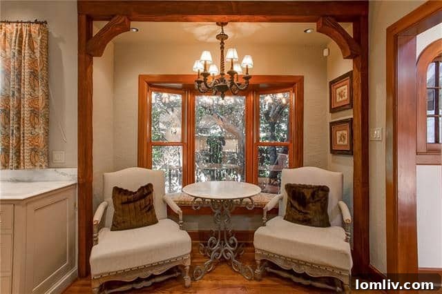 Honey-Colored Millwork and Engaging Vignettes Throughout