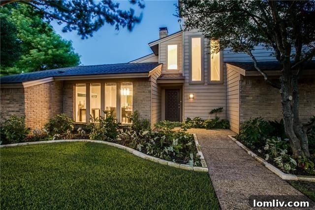 Contemporary home exterior at 6828 Ledyard Dr.