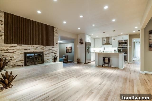 Modern kitchen with breakfast bar island
