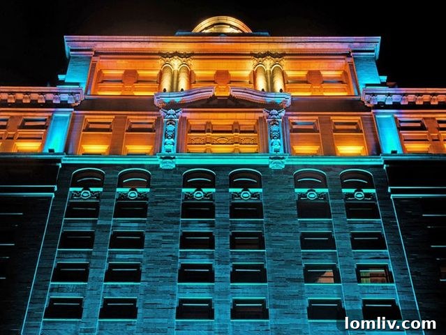 The stunning architecture of The Davis Building, a historic Dallas landmark offering modern loft living.