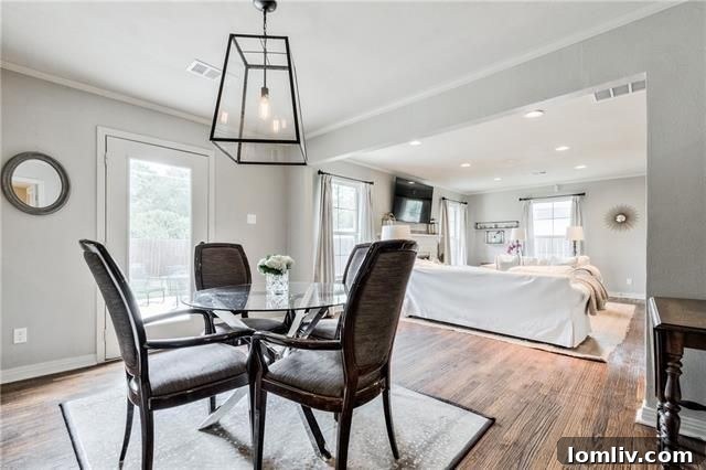 Living Room Angle with Recessed Lighting