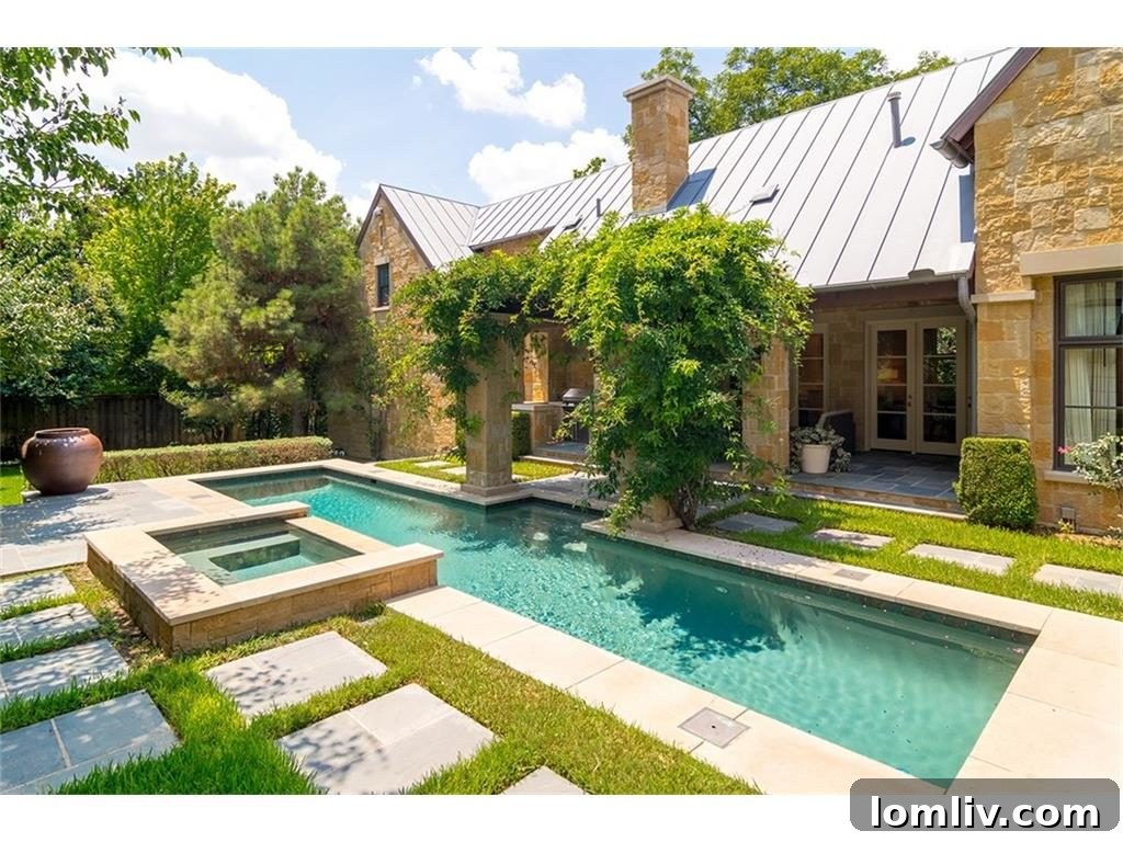 Inviting Poolside Seating Area