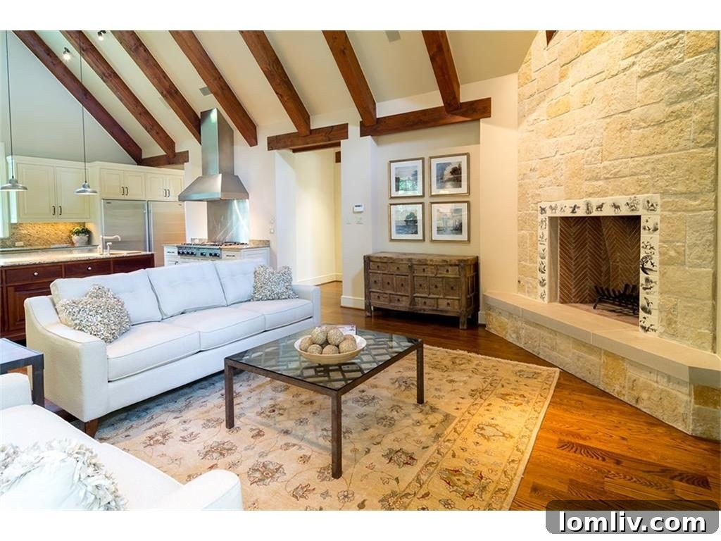 Cozy Family Room with Fireplace