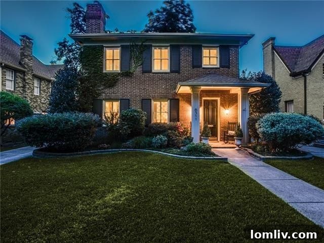 Stunning Georgian Home on Bryan Parkway in Swiss Avenue Historic District