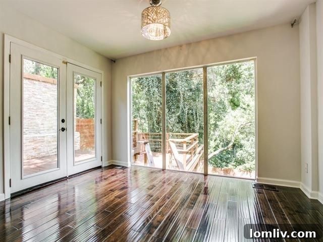 Elegant dining area adjacent to the kitchen, perfect for entertaining