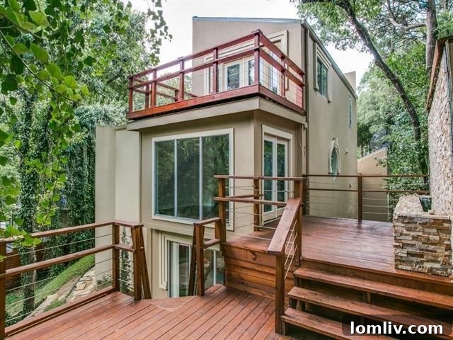 Multiple outdoor decks offering expansive views and entertainment space