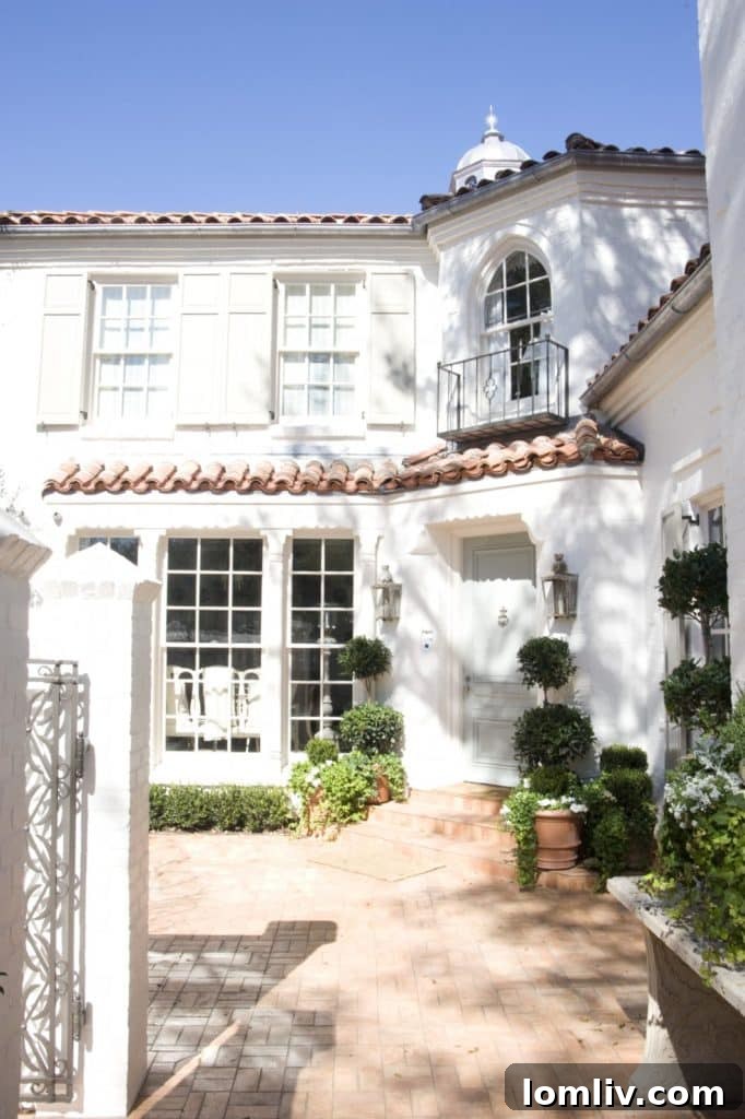 An elegant residential facade showcasing Wilson Fuqua's attention to classical details
