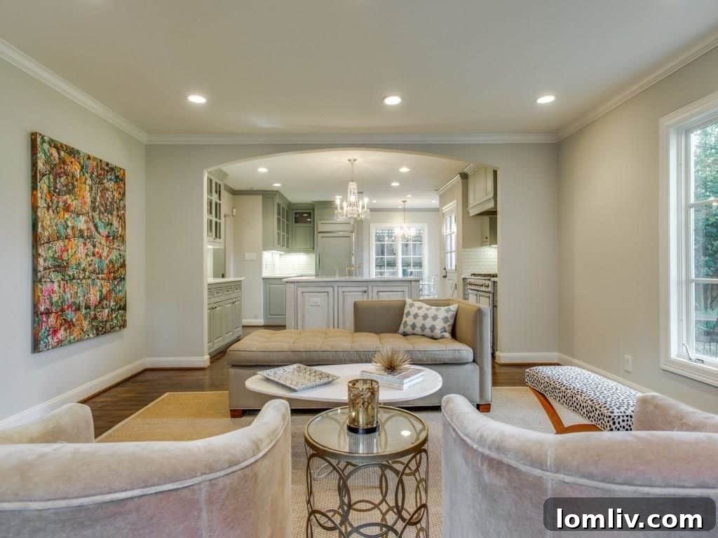 Inviting Family Room Designed for Entertaining