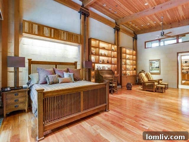 North Dallas Peak: Bionic Alpine Estate Merges Colorado Serenity with an Expansive Wardrobe 16 Forest Creek Place - Master Bedroom View 2