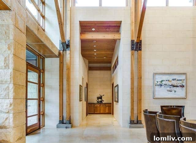 North Dallas Peak: Bionic Alpine Estate Merges Colorado Serenity with an Expansive Wardrobe 3 Forest Creek Place - Elegant Foyer