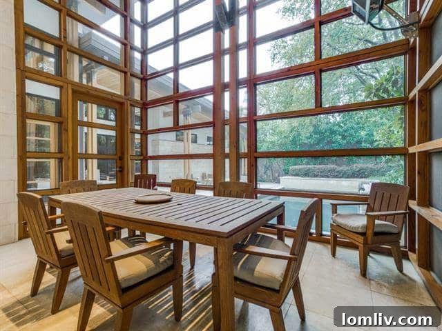 North Dallas Peak: Bionic Alpine Estate Merges Colorado Serenity with an Expansive Wardrobe 22 Forest Creek Place - Screened Porch View 2