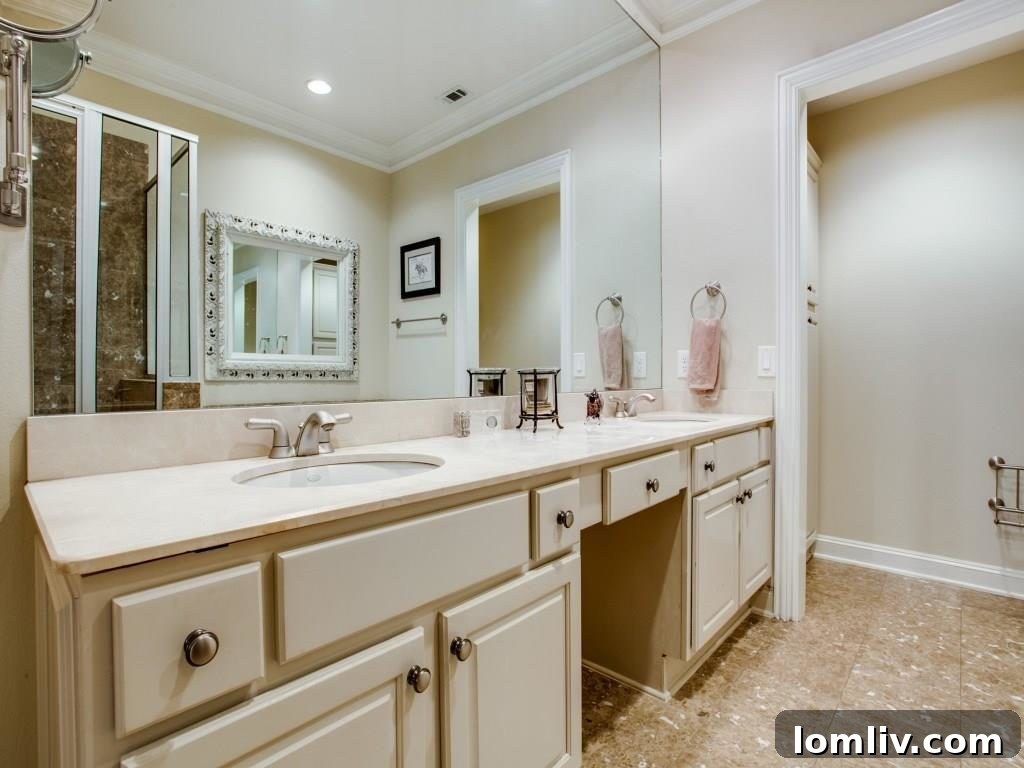 Luxurious Master Bathroom with Dual Sinks