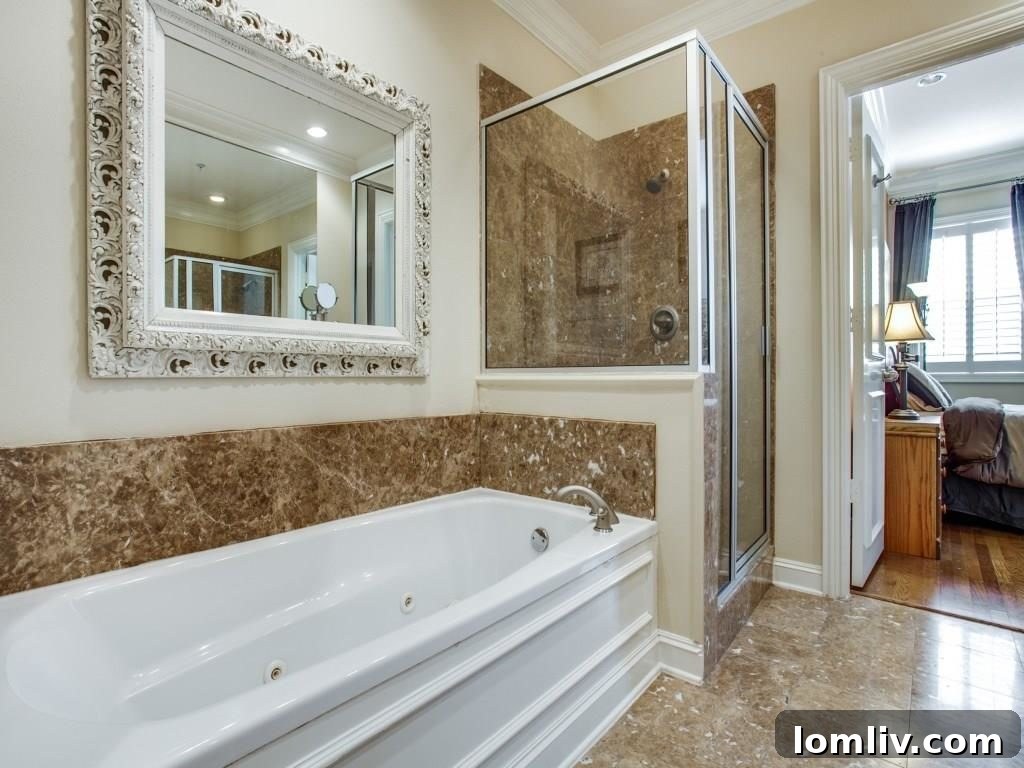 Well-Appointed Master Bath Features