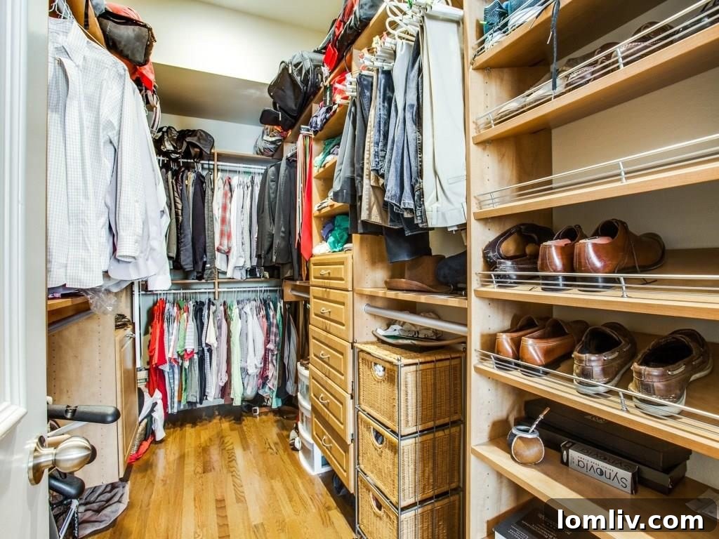 Organized Walk-in Closet with Ample Storage