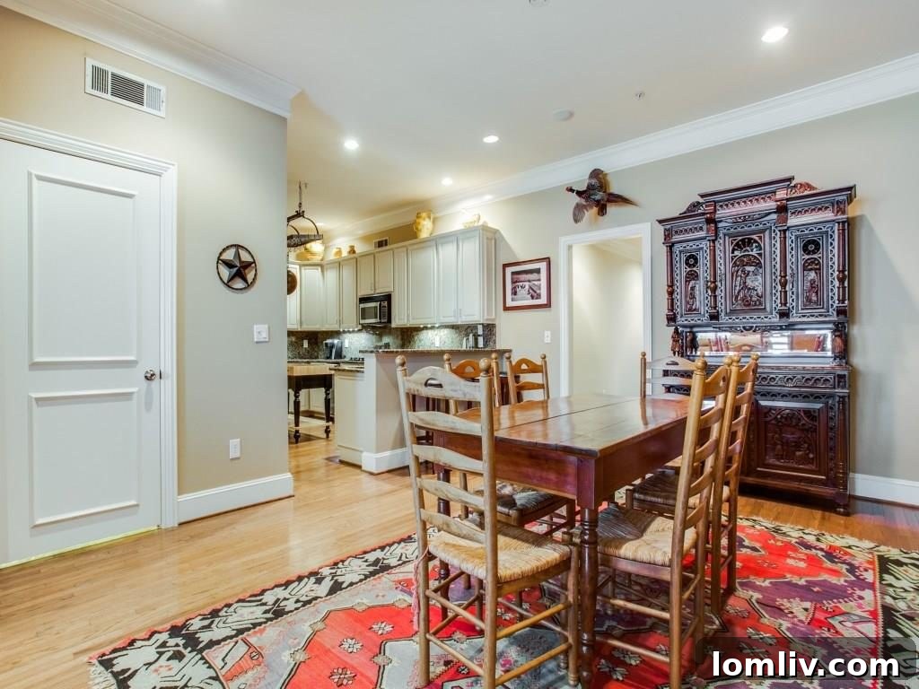 Dining Space Adjacent to Kitchen