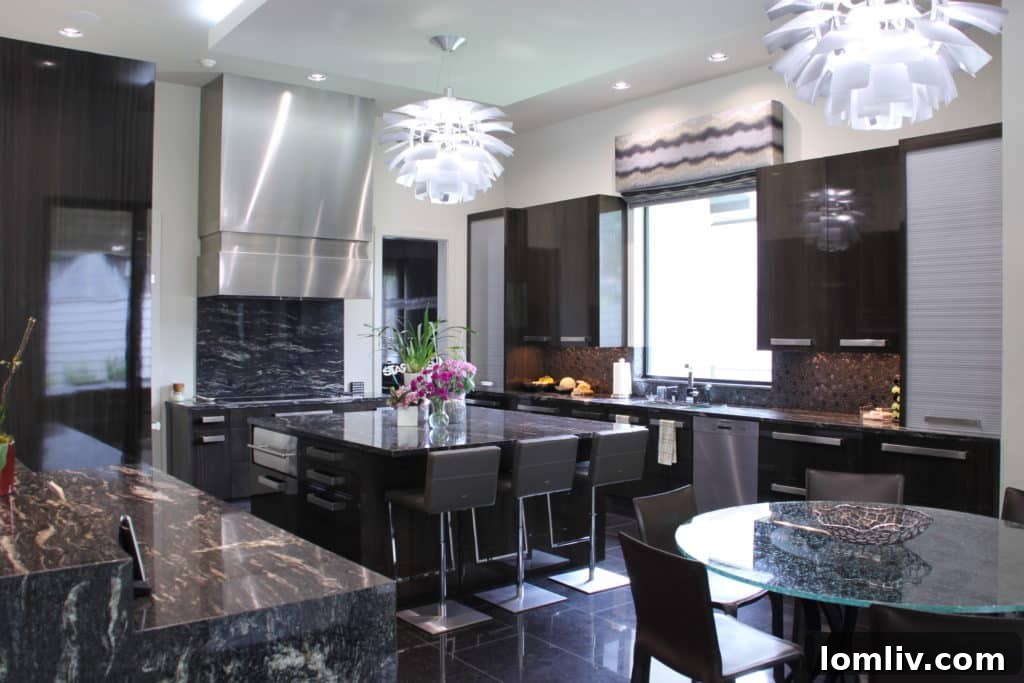 Sleek lines and material contrast in a luxury home by Richard Drummond Davis
